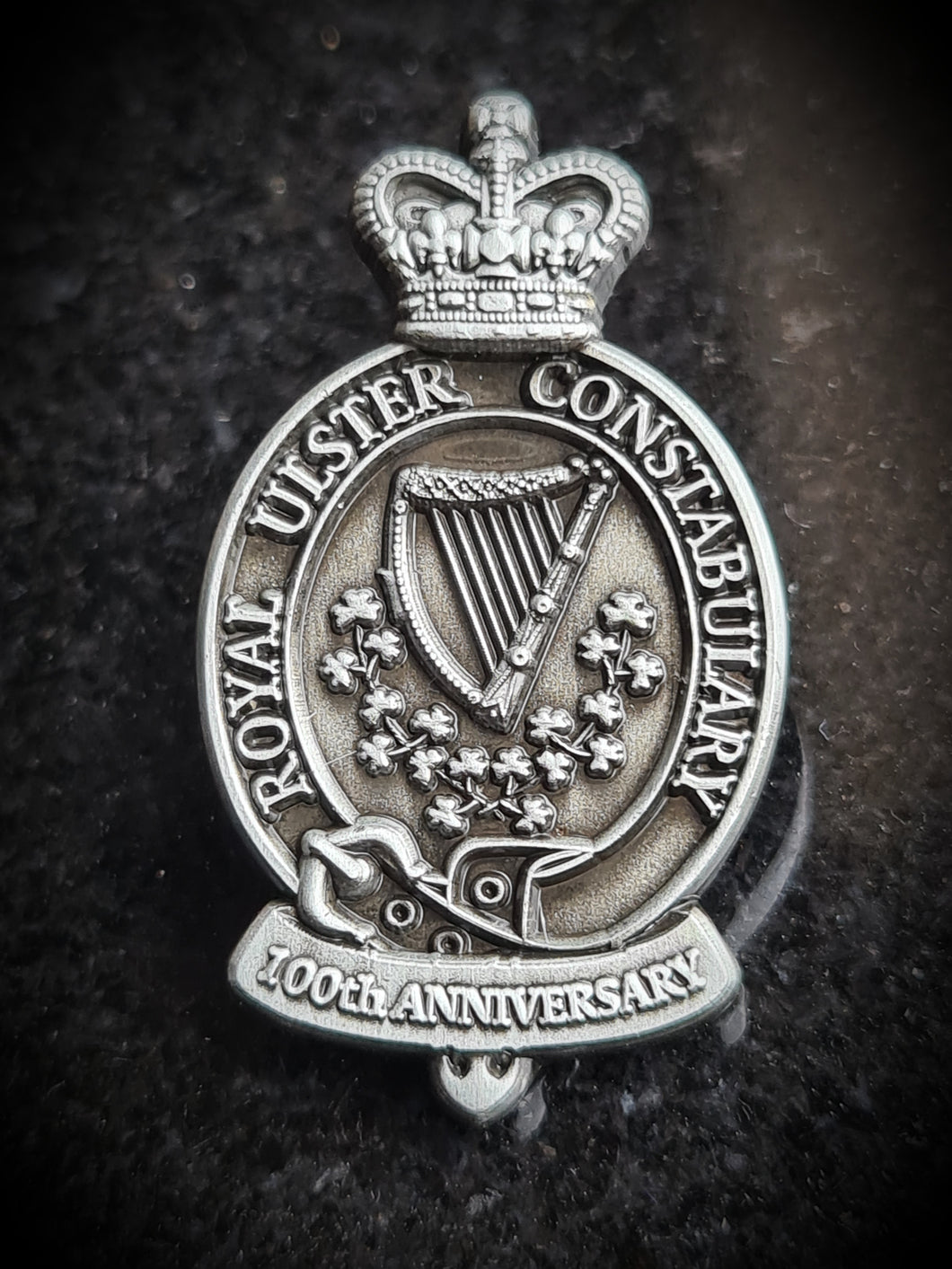 Royal Ulster Constabulary GC 100th Anniversary Enamel Badge