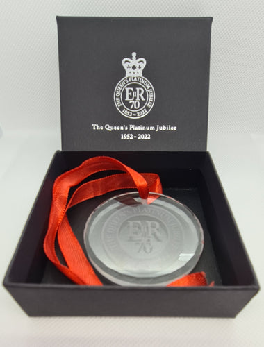 The Queen's Platinum Jubilee Crystal Christmas Tree Ornament