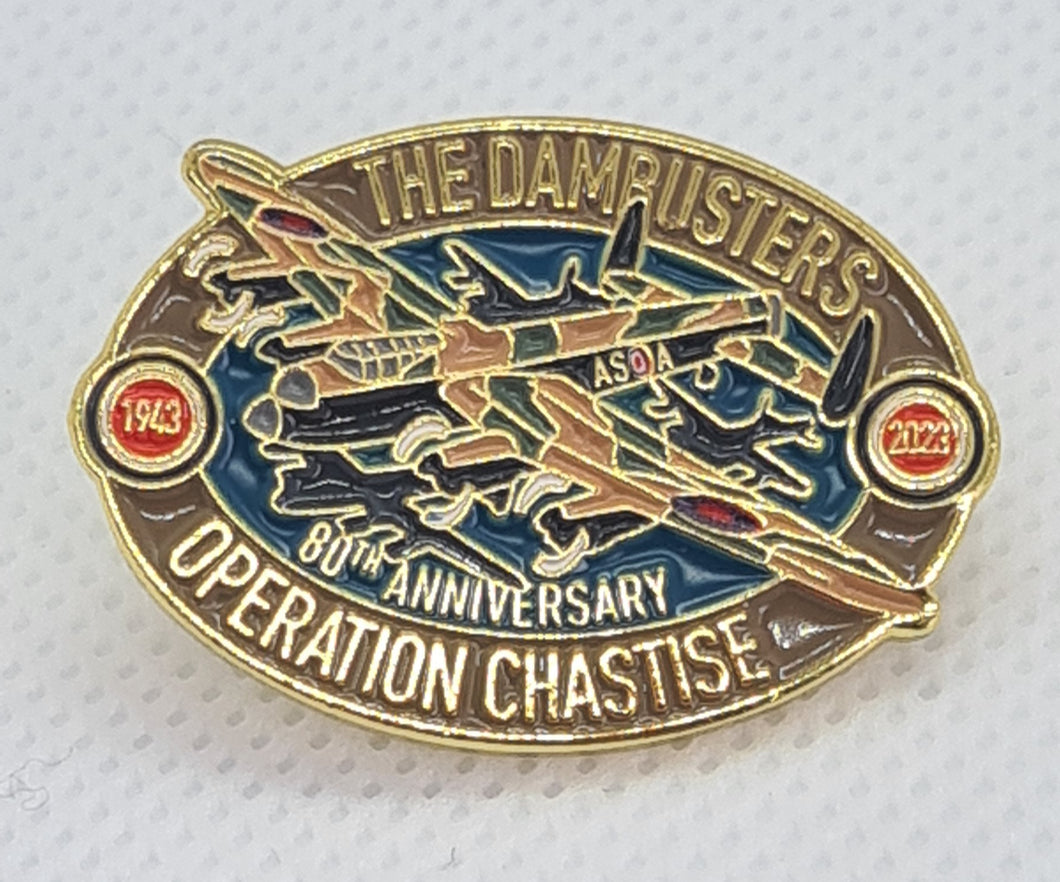 Operation Chastise Dambusters Commemorative Enamel Pin Badge