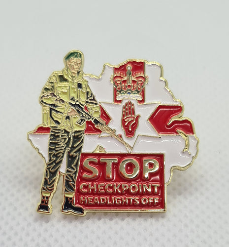 Operation Banner Checkpoint Enamel Pin Badge
