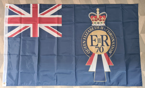 Queen Elizabeth II Coronation Commemorative Flag