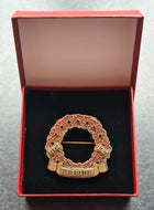 We Will Always Remember Them Red Poppy Brooch