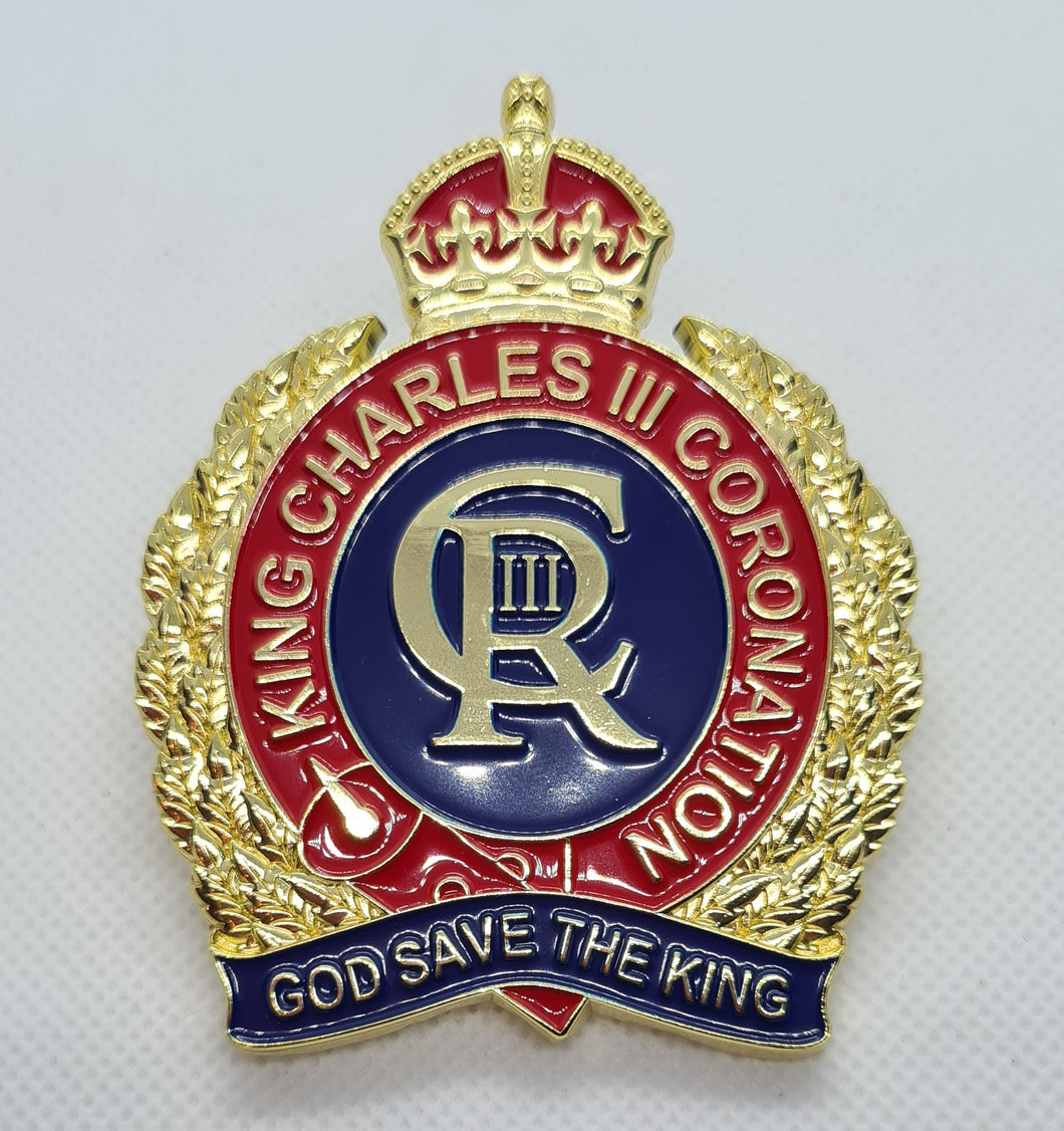 King Charles III Coronation Commemorative Car Grille Badge