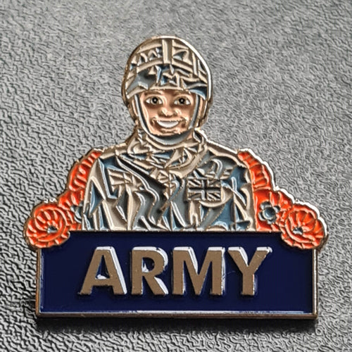 Army Enamel Pin Badge