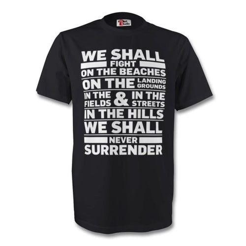 Winston Churchill Never Surrender T Shirt
