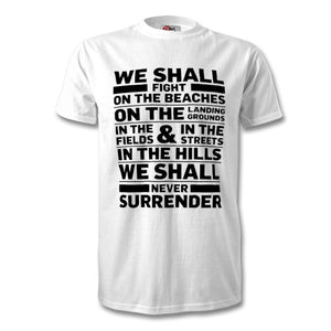 Winston Churchill Never Surrender T Shirt