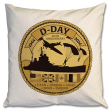 Load image into Gallery viewer, D-Day 80th Anniversary Commemorative Cushion 2024