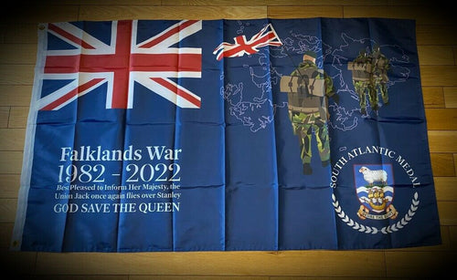 Falklands War 40th Anniversary 1982 - 2022 Commemorative Flag