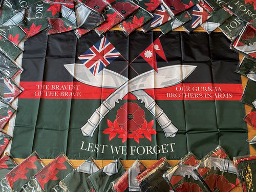 Gurkha Brothers In Arms Flag