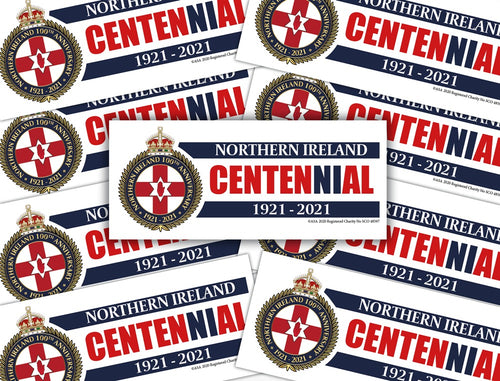 Northern Ireland 100th Anniversary Car Sticker