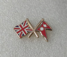 Load image into Gallery viewer, UK NEPAL Enamel Pin Badge