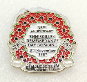 Enniskillen Remembrance Day Bombing 35th Anniversary 2022 Pin Badge