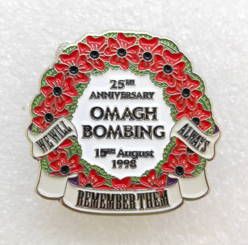 Omagh Bombing 25th Anniversary 2023 Pin Badge