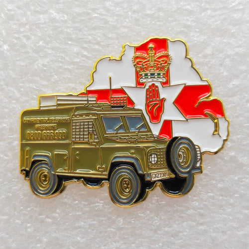 Operation Banner Land Rover Enamel Pin Badge