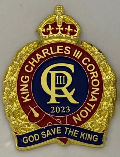 King Charles III Coronation Commemorative Enamel Pin Badge