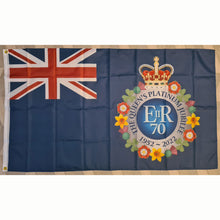 Load image into Gallery viewer, The Queen&#39;s Platinum Jubilee Commemorative Flag