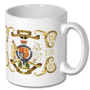 Queen Elizabeth II Coronation Commemorative Mug 1953 - 2023