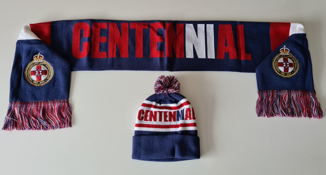 Northern Ireland 100th Anniversary Bobble Hat and Scarf
