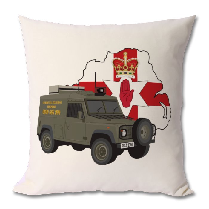 Operation Banner Land Rover Cushion