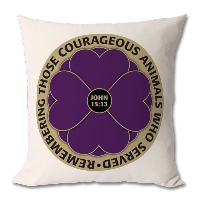Purple Empire Poppy Cushion