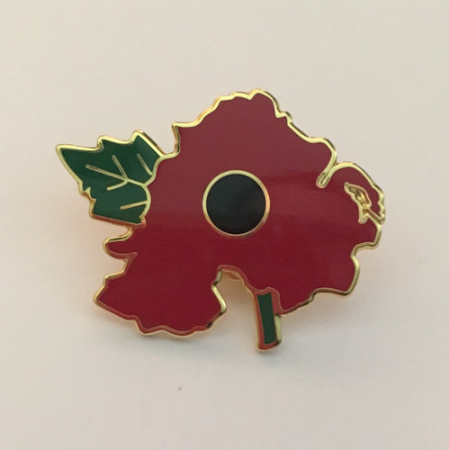 Northern Ireland Map Poppy Badge